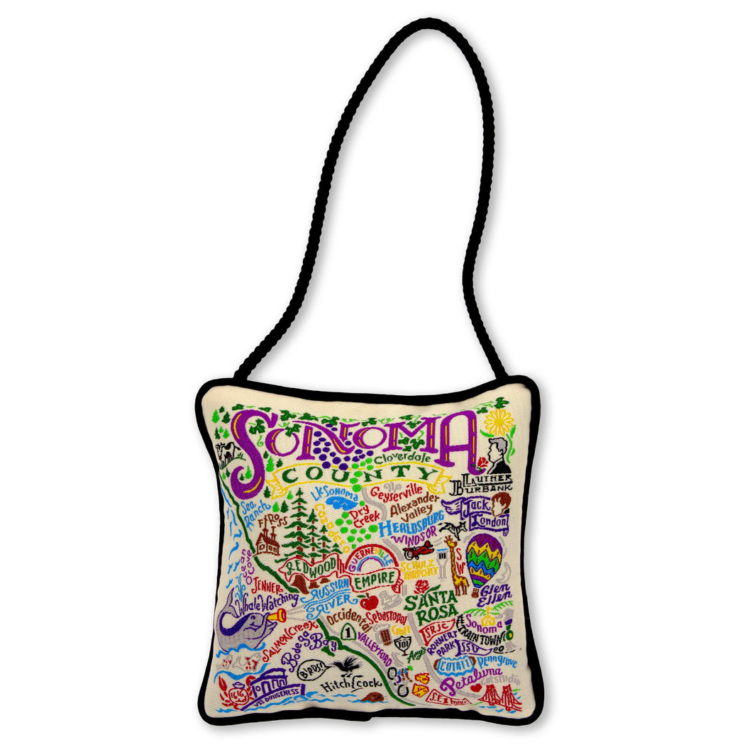 Sonoma County Mini Pillow Ornament Mini Pillow catstudio 