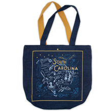 Load image into Gallery viewer, South Carolina Denim Tote Bag Denim Tote Bag catstudio 
