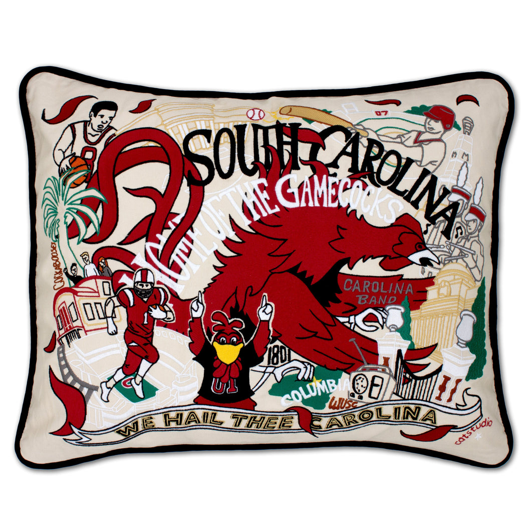 South Carolina, University of Collegiate Embroidered Pillow Pillow catstudio 