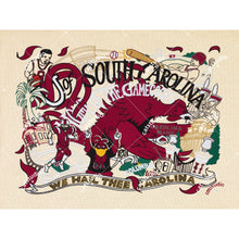 Load image into Gallery viewer, South Carolina, University of Collegiate Fine Art Print Art Print catstudio 
