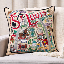Load image into Gallery viewer, St. Louis Hand-Embroidered Pillow Pillow catstudio 
