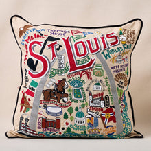 Load image into Gallery viewer, St. Louis Hand-Embroidered Pillow Pillow catstudio 
