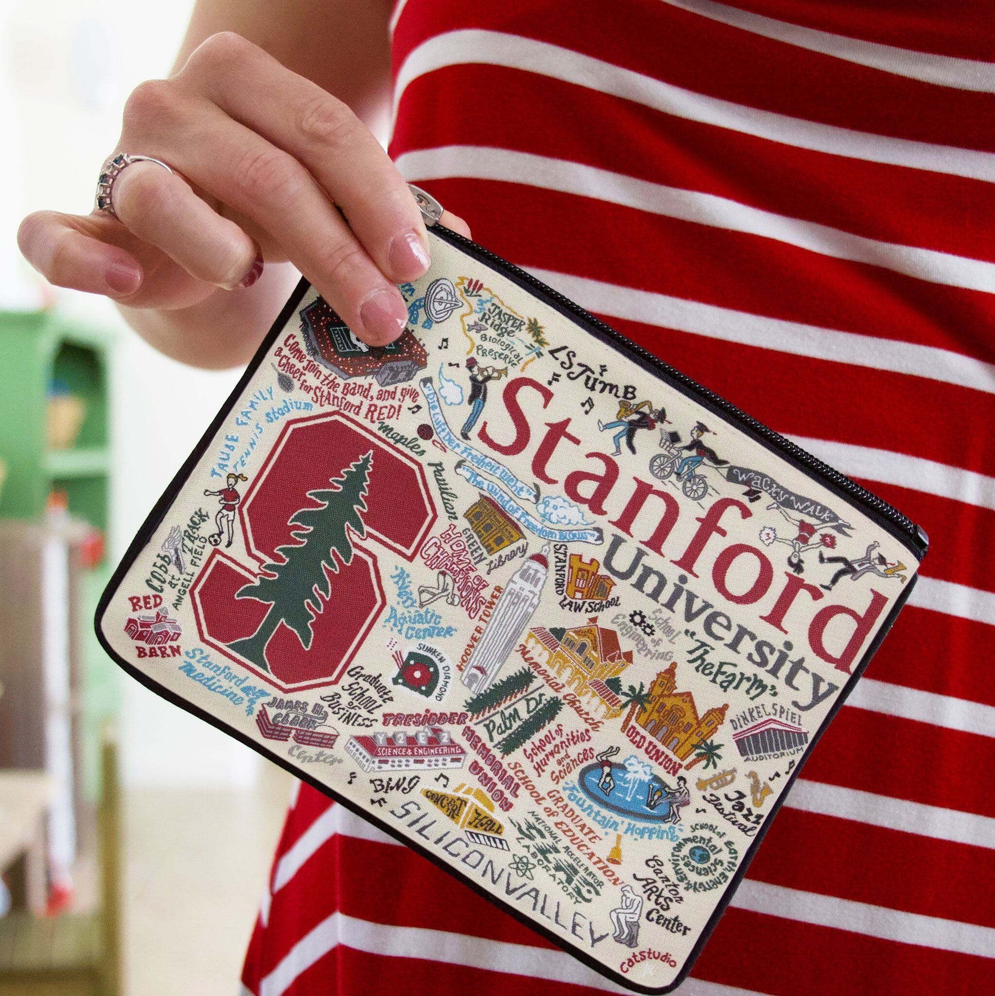 catstudio Stanford University ポーチ Stanford Zip Pouch | Collegiate Collection by catstudio – catstudio