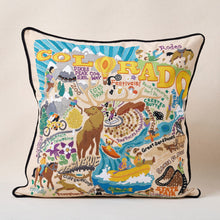 Load image into Gallery viewer, Summer Colorado Hand-Embroidered Pillow Pillow catstudio 
