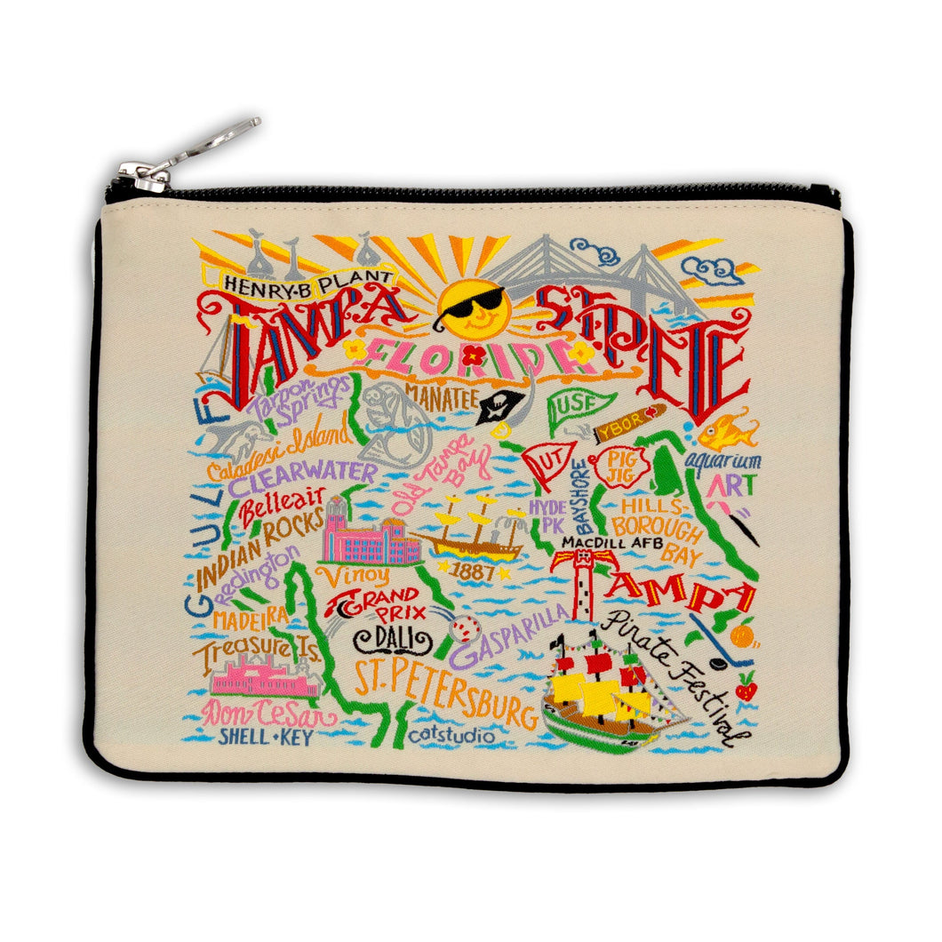 Tampa St. Pete Zip Pouch Pouch catstudio