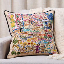 Load image into Gallery viewer, Texas Hand-Embroidered Pillow Pillow catstudio 
