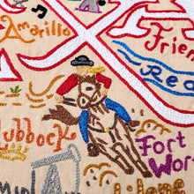 Load image into Gallery viewer, Texas Hand-Embroidered Pillow Pillow catstudio 
