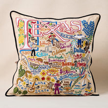 Load image into Gallery viewer, Texas Hand-Embroidered Pillow Pillow catstudio 
