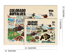 Load image into Gallery viewer, University of Colorado Boulder Collegiate Fine Art Print Art Print catstudio 
