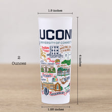 Load image into Gallery viewer, University of Connecticut Collegiate Shot Glass Shot Glass catstudio 
