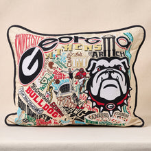 Load image into Gallery viewer, University of Georgia Collegiate Embroidered Pillow Pillow catstudio 
