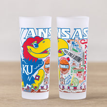 Load image into Gallery viewer, University of Kansas Collegiate Shot Glass Shot Glass catstudio 
