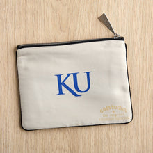 Load image into Gallery viewer, University of Kansas Collegiate Zip Pouch Pouch catstudio 
