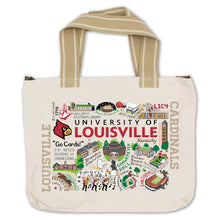 Load image into Gallery viewer, University of Louisville Collegiate Tote Bag Collegiate Collegiate Tote Bag catstudio 
