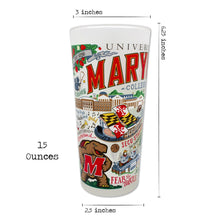 Load image into Gallery viewer, University of Maryland Collegiate Drinking Glass Glass catstudio 
