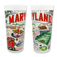 Load image into Gallery viewer, University of Maryland Collegiate Drinking Glass Glass catstudio 

