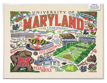 Load image into Gallery viewer, University of Maryland Collegiate Fine Art Print Art Print catstudio 
