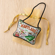Load image into Gallery viewer, University of Maryland Collegiate Mini Pillow Ornament Mini Pillow catstudio 
