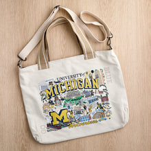 Load image into Gallery viewer, University of Michigan Collegiate Collegiate Tote Bag Collegiate Collegiate Tote Bag catstudio 
