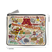 Load image into Gallery viewer, University of Minnesota Collegiate Zip Pouch Pouch catstudio
