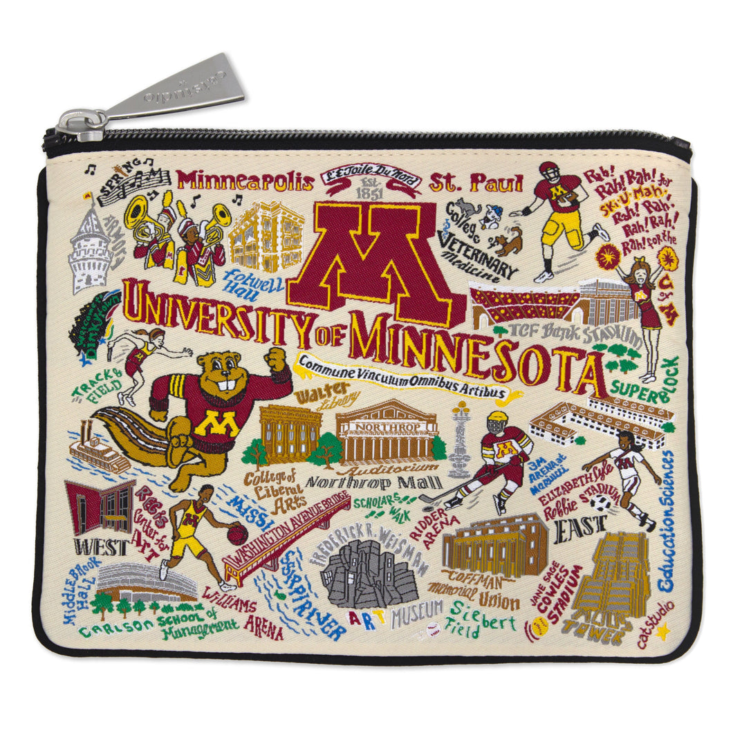 University of Minnesota Collegiate Zip Pouch Pouch catstudio