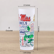 Load image into Gallery viewer, University of Mississippi (Ole Miss) Collegiate Shot Glass Shot Glass catstudio 
