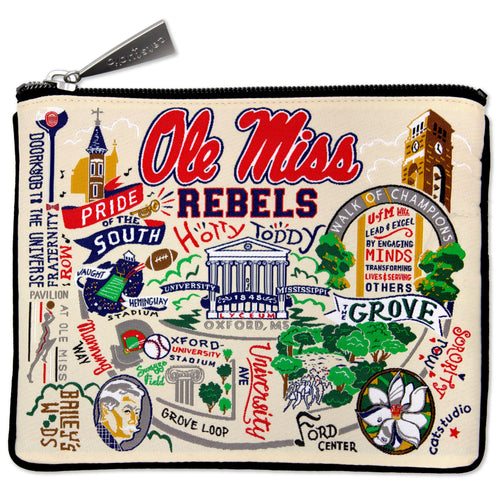 University of Mississippi (Ole Miss) Collegiate Zip Pouch Pouch catstudio