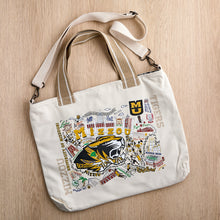 Load image into Gallery viewer, University of Missouri (Mizzou) Collegiate Tote Bag Collegiate Collegiate Tote Bag catstudio 
