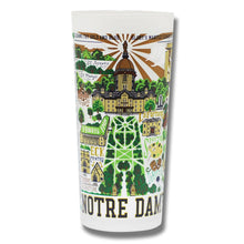 Load image into Gallery viewer, University of Notre Dame Collegiate Drinking Glass Glass catstudio
