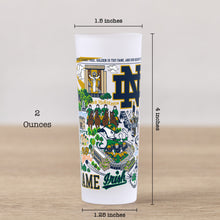 Load image into Gallery viewer, University of Notre Dame Collegiate Shot Glass Shot Glass catstudio 
