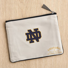 Load image into Gallery viewer, University of Notre Dame Collegiate Zip Pouch Pouch catstudio 

