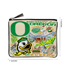 Load image into Gallery viewer, University of Oregon Collegiate Zip Pouch Pouch catstudio
