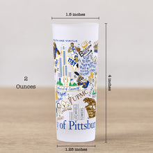 Load image into Gallery viewer, University of Pittsburgh Collegiate Shot Glass Shot Glass catstudio 
