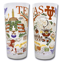 Load image into Gallery viewer, University of Texas Collegiate Drinking Glass Glass catstudio
