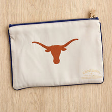 Load image into Gallery viewer, University of Texas Collegiate Zip Pouch - Larger Size! Pouch catstudio 
