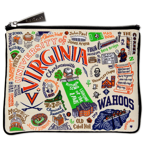 University of Virginia Collegiate Zip Pouch Pouch catstudio 