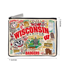 Load image into Gallery viewer, University of Wisconsin Collegiate Zip Pouch Pouch catstudio
