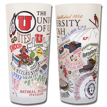 Load image into Gallery viewer, Utah, University of Collegiate Drinking Glass Glass catstudio 

