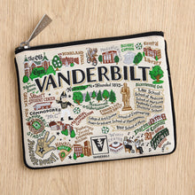 Load image into Gallery viewer, Vanderbilt University Collegiate Zip Pouch Pouch catstudio 
