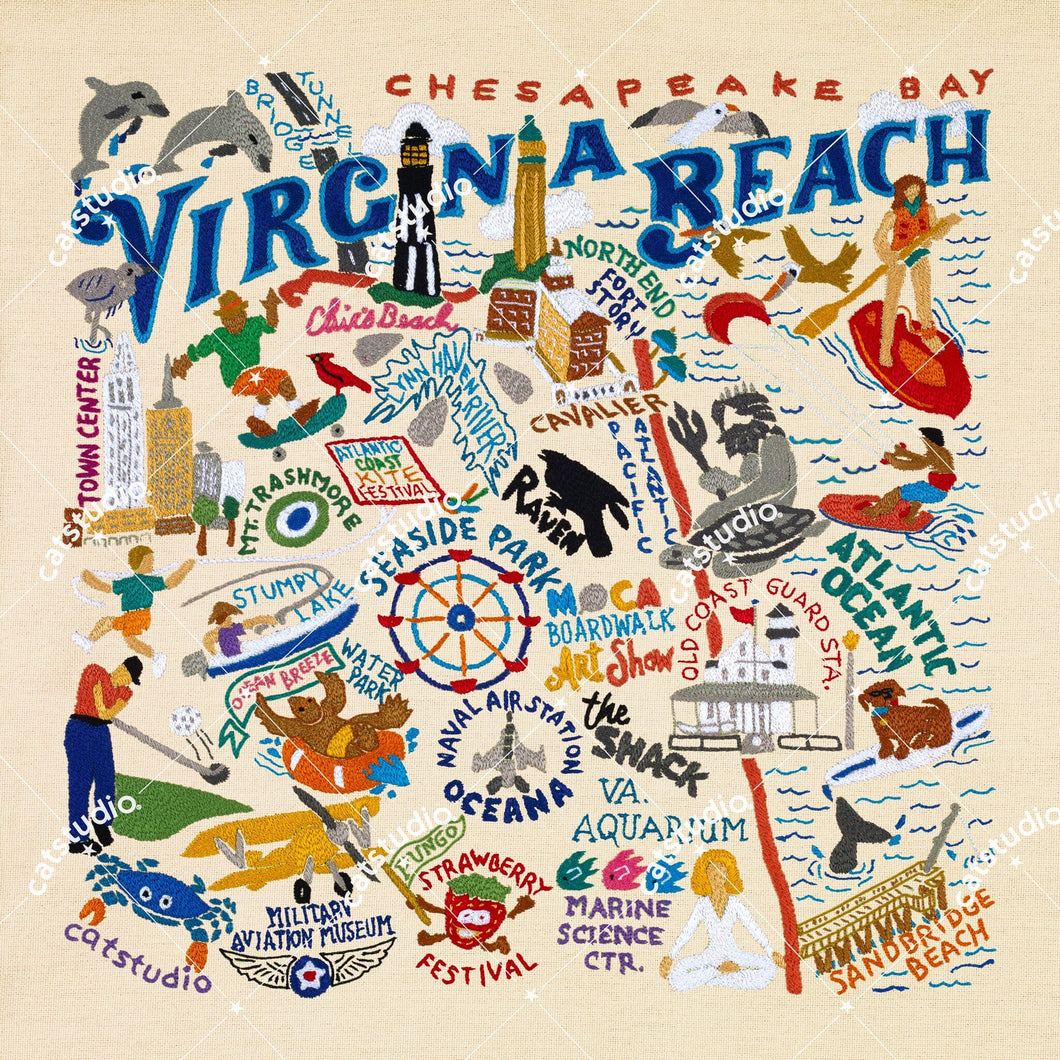 Virginia Beach Fine Art Print Art Print catstudio