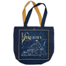 Load image into Gallery viewer, Virginia Denim Tote Bag Denim Tote Bag catstudio 
