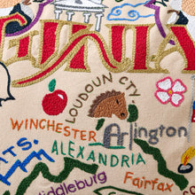 Load image into Gallery viewer, Virginia Hand-Embroidered Pillow Pillow catstudio 
