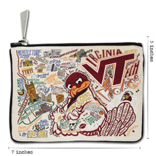 Load image into Gallery viewer, Virginia Tech Collegiate Zip Pouch Pouch catstudio
