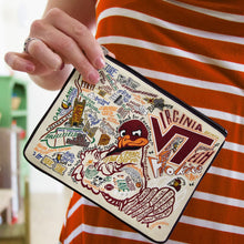 Load image into Gallery viewer, Virginia Tech Collegiate Zip Pouch Pouch catstudio
