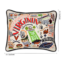 Load image into Gallery viewer, Virginia, University of Collegiate Embroidered Pillow Pillow catstudio 

