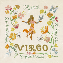 Load image into Gallery viewer, Virgo Astrology Fine Art Print - 8x8 Art Print catstudio
