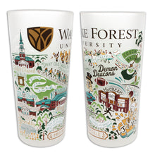 Load image into Gallery viewer, Wake Forest Collegiate Drinking Glass Glass catstudio
