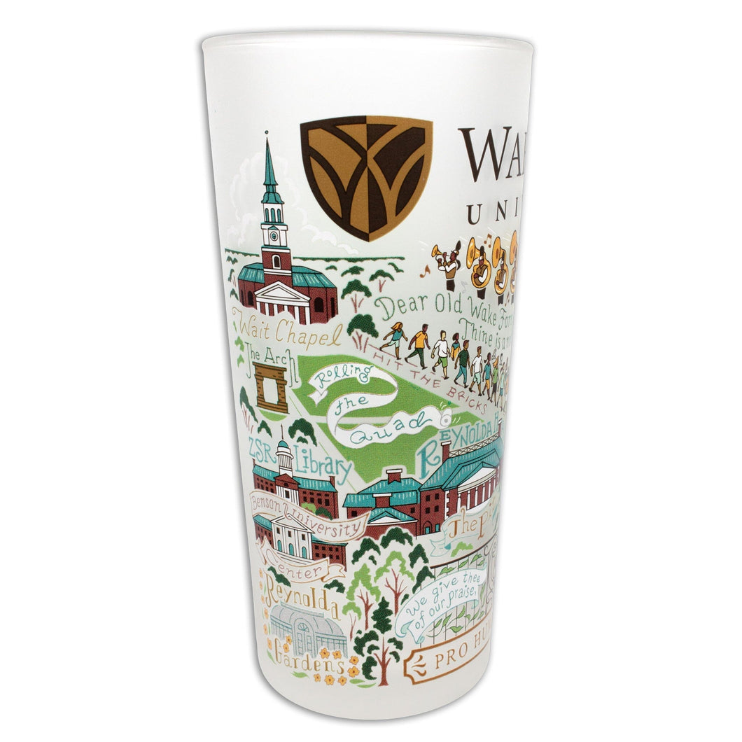 Wake Forest Collegiate Drinking Glass Glass catstudio
