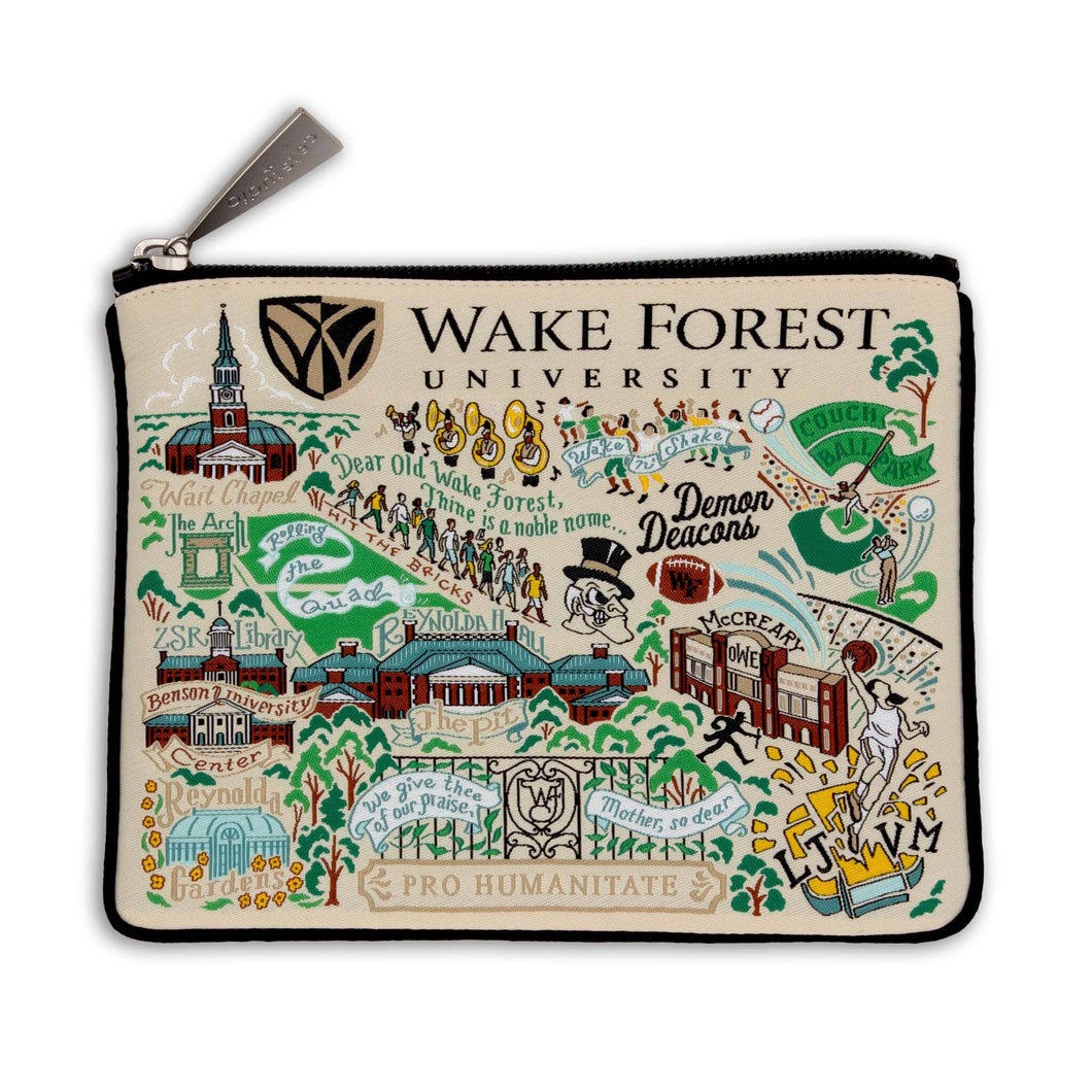 Wake Forest University Collegiate Zip Pouch Pouch catstudio