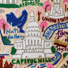 Load image into Gallery viewer, Washington DC Hand-Embroidered Pillow Pillow catstudio 
